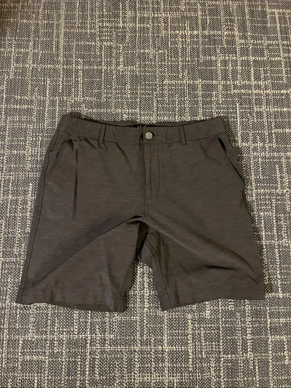 Faherty Men's Black Flat-Front Shorts